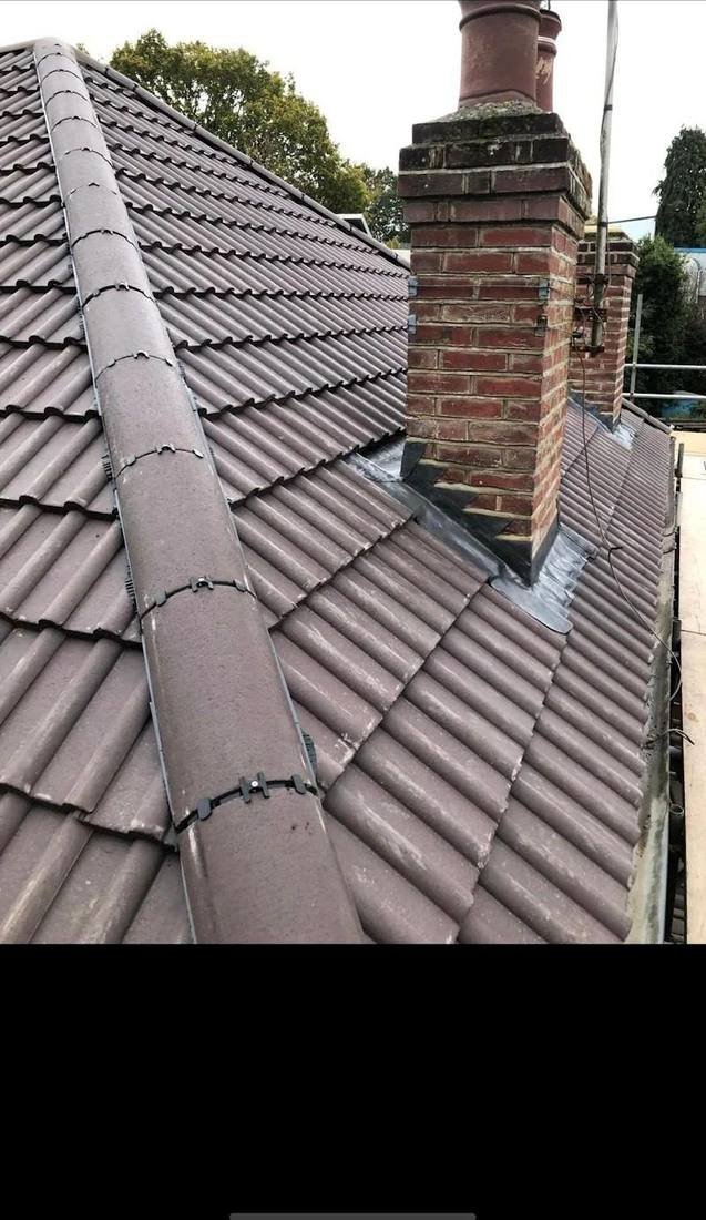 Completed new tile roof